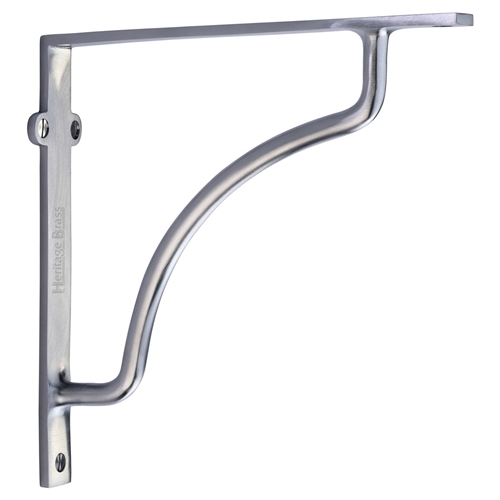 Heritage Brass Cable Shelf Bracket  in Satin Chrome