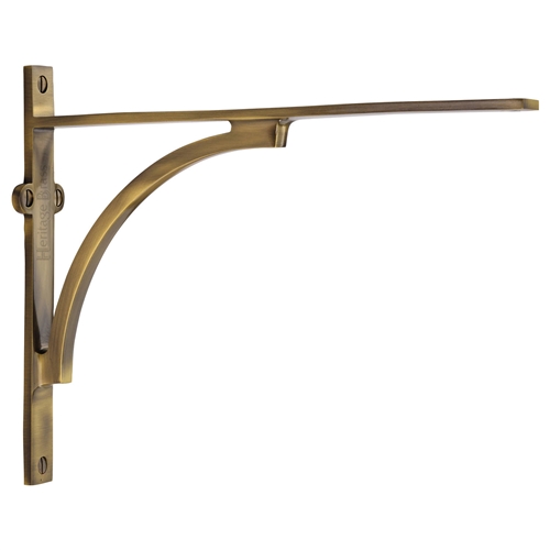 Heritage Brass Arch Shelf Bracket in Antique Brass