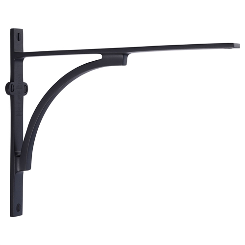 Heritage Brass Arch Shelf Bracket in Matt Black