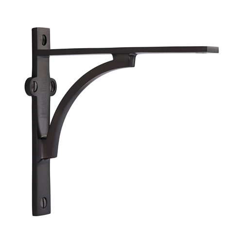Heritage Brass Arch Shelf Bracket in Matt Bronze