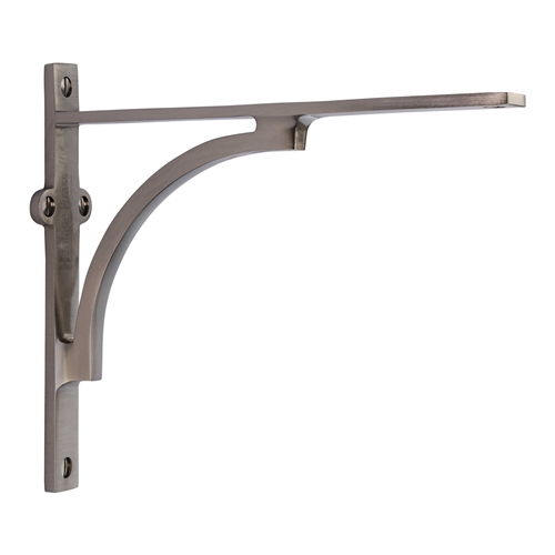 Heritage Brass Arch Shelf Bracket in Satin Nickel