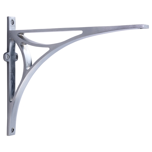 Heritage Brass Bridge Shelf Bracket in Satin Chrome