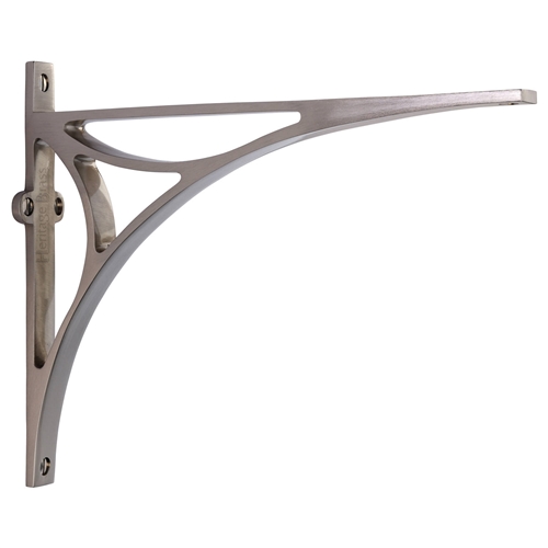 Heritage Brass Bridge Shelf Bracket in Satin Nickel