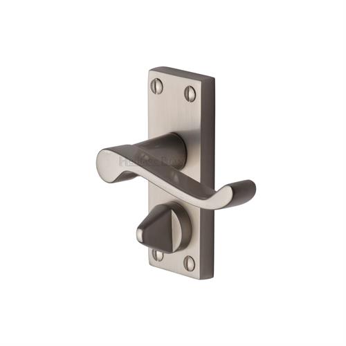 Builders' Range Door Handle on Short Plate