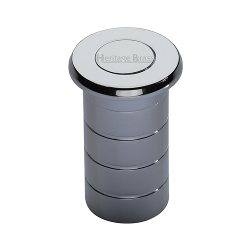 Heritage Brass Dust Excluding Floor Socket in Polished Chrome