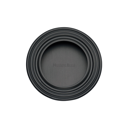 Round Reeded Flush Pull 