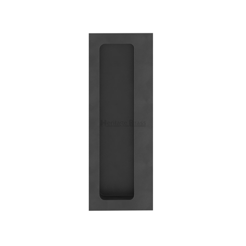 Flush Pull – Swing Door in Matt Black