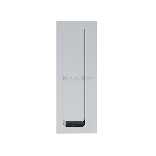 Flush Pull – Swing Door in Polished Chrome