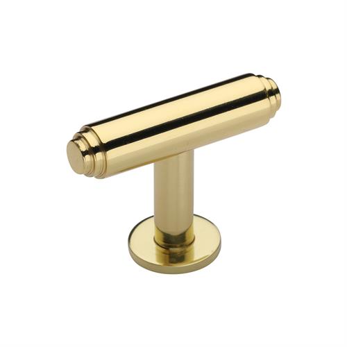 Stepped T-Bar Cabinet Knob with Rose