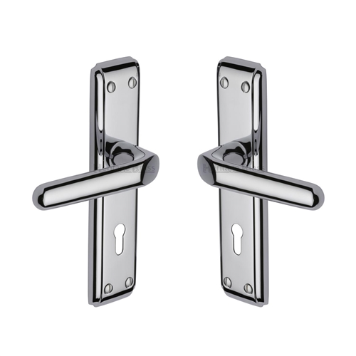 Deco Door Handle on Plate
