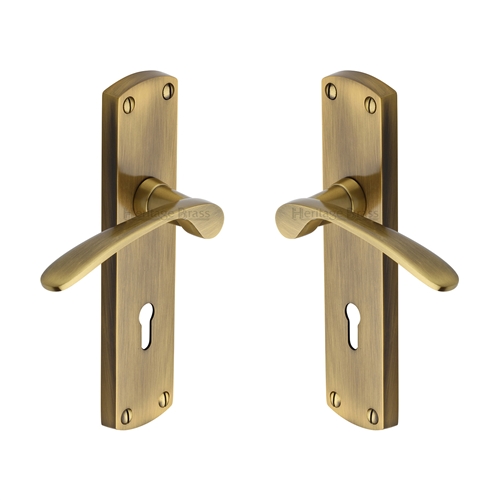 Diplomat Door Handle on Plate