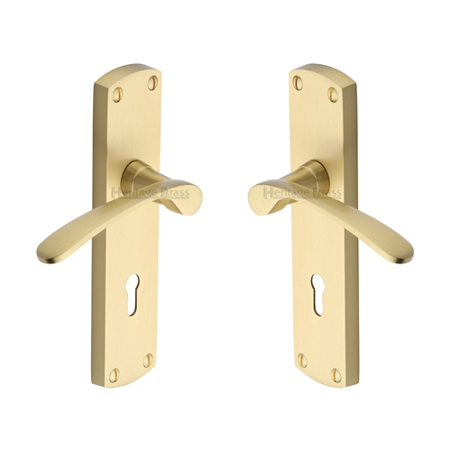 Diplomat Door Handle on Plate