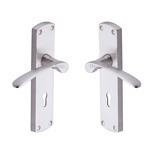 Diplomat Door Handle on Plate