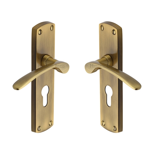 Diplomat Door Handle on Plate