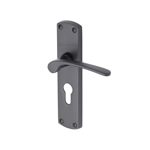 Diplomat Door Handle on Plate