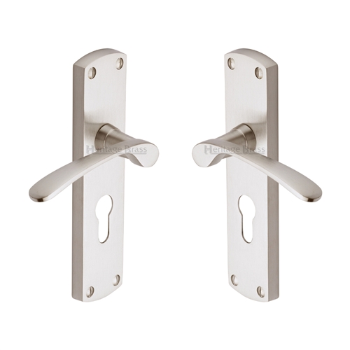 Diplomat Door Handle on Plate