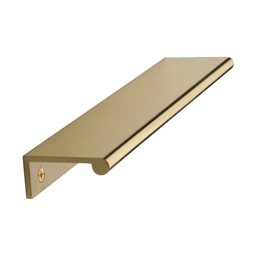 EPR Edge Pull Cabinet Handle in Unlacquered Brass