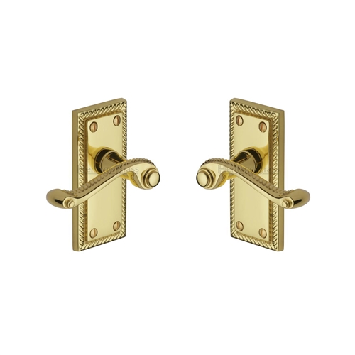 Georgian Short Door Handle on Plate