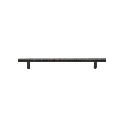 T-Bar Cabinet Pull Hammered Design in Matt Bronze