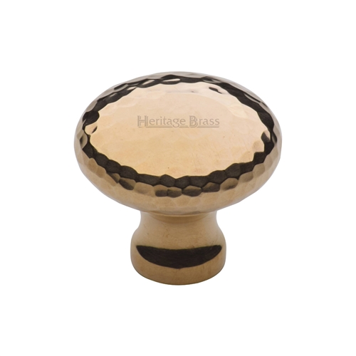 Victorian Round Cabinet Knob Hammered Design