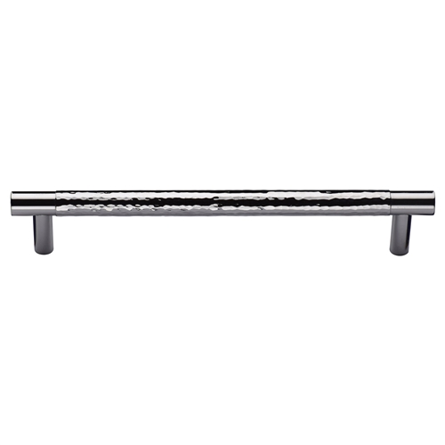 Heritage Brass Cabinet Pull Partial Hammered Design