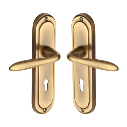 Henley Door Handle on Plate