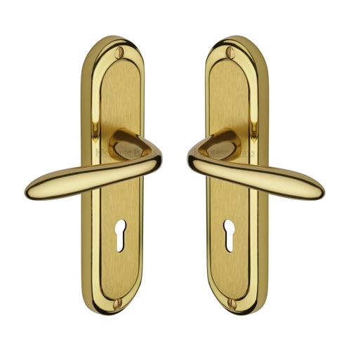 Henley Door Handle on Plate