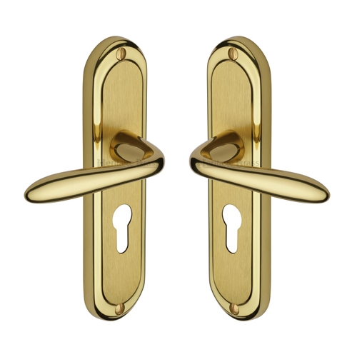 Henley Door Handle on Plate