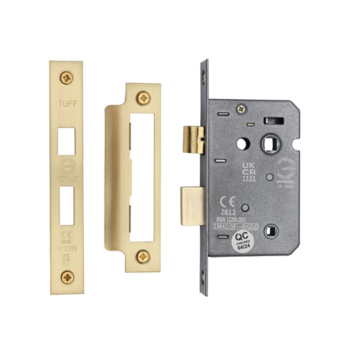 CE 3 Lever Bathroom Lock 2 1/2"