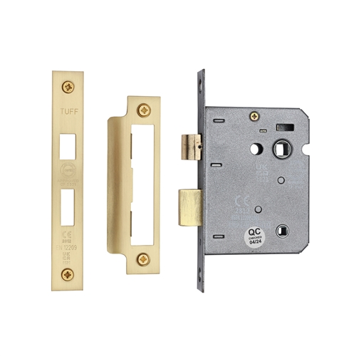 CE 3 Lever Bathroom Lock 3" 