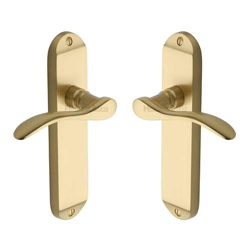 Maya Door Handle on Plate
