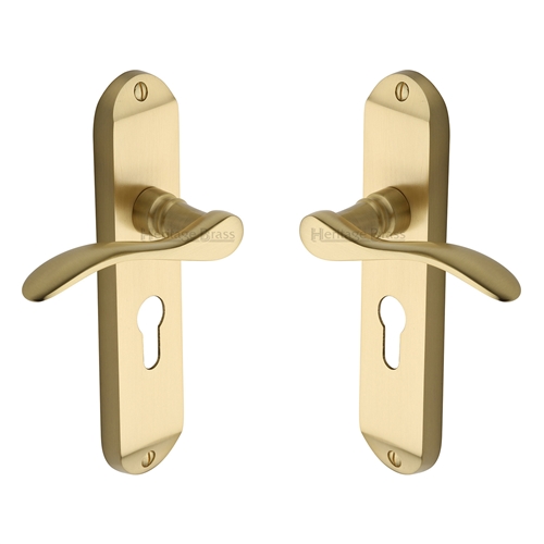 Maya Door Handle on Plate