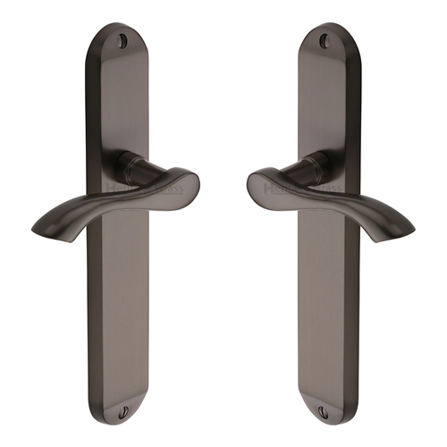 Algarve Long Door Handle on Plate