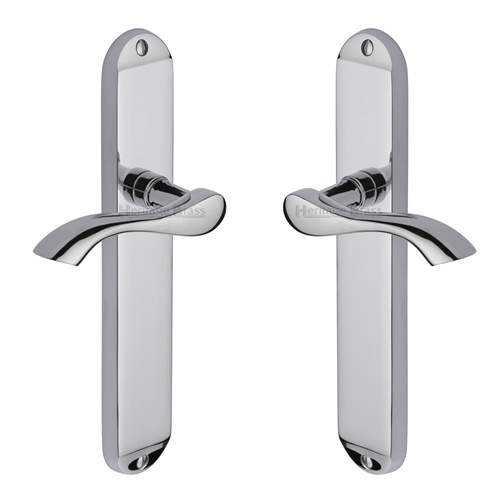 Algarve Long Door Handle on Plate