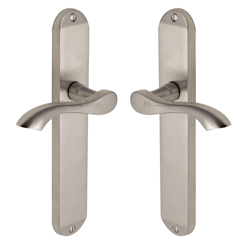 Algarve Long Door Handle on Plate