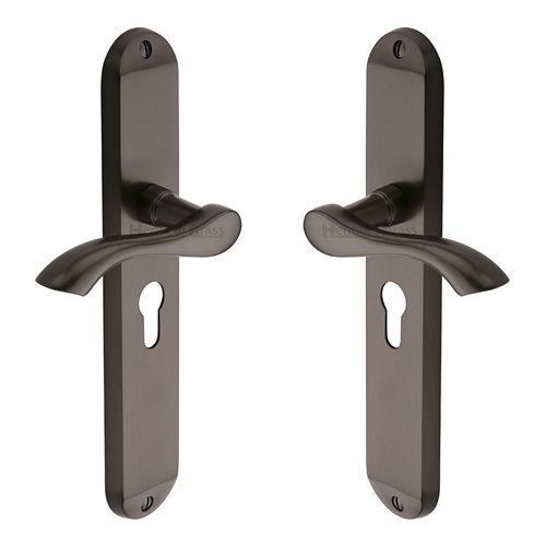 Algarve Long Door Handle on Plate