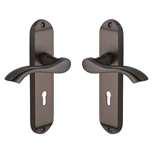 Algarve Door Handle on Plate