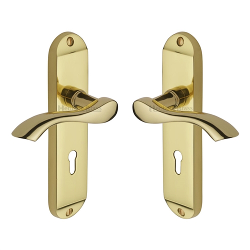 Algarve Door Handle on Plate