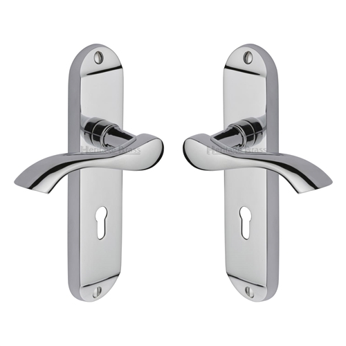 Algarve Door Handle on Plate