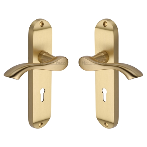Algarve Door Handle on Plate