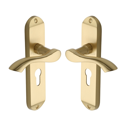 Algarve Door Handle on Plate