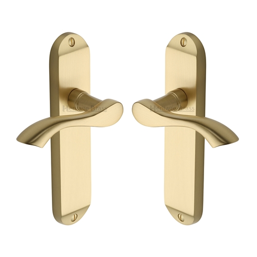 Algarve Door Handle on Plate