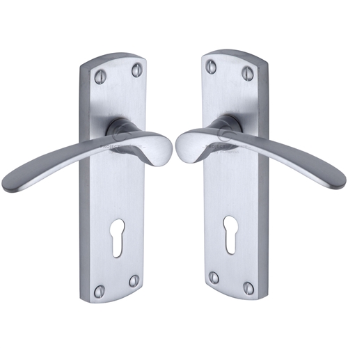 Luca Door Handle on Plate