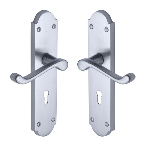 Kensington Door Handle on Plate