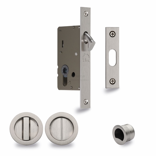 Sliding Lock with Round Privacy Turns