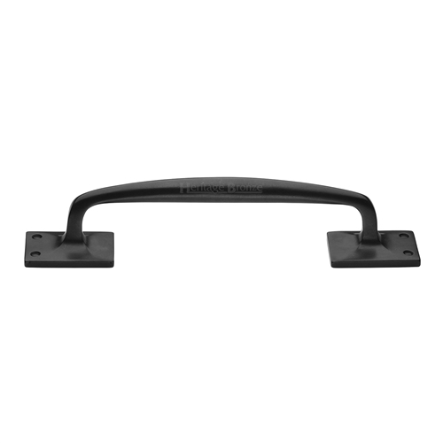 Rustic Bronze Door Pull Handle Cranked in Rustic Dark Bronze
