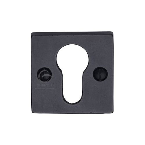 Rustic Bronze Euro Profile Cylinder Escutcheon