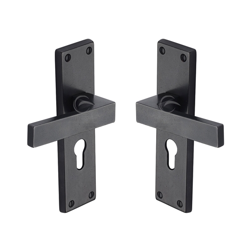 Rustic Bronze Door Handle Lever Lock Cheswell Design