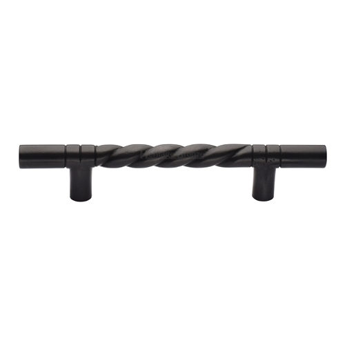Rustic Bronze Door Pull Rope Design in Rustic Dark Bronze