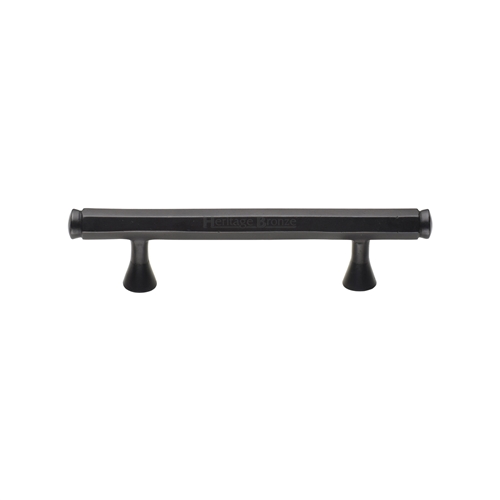 Rustic Bronze Cabinet Pull Hexagon Design in Rustic Dark Bronze